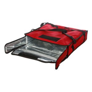 ТЕРМОСУМКА 450х450х100 фольгированная красная С ВЕНТИЛЯЦИЕЙ