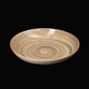 ТАРЕЛКА глубокая без бортов 8" 205мм 700мл, серо-коричневый "Corone Natura" [HL943350B]