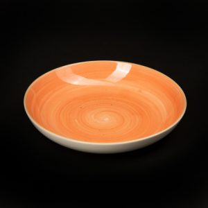 ТАРЕЛКА глубокая без бортов 8" 205мм 700мл, коралловый "Corone Natura" [HL943350D]