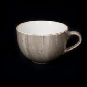 ЧАШКА чайная 320мл, серо-коричневый "Corone Natura" [HL900840B]