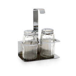 НАБОР для специй 2пр.(соль,перец) нерж, крюк [354-2]