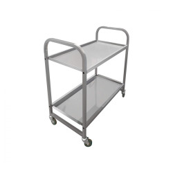 Тележка сервировочная Luxstahl нерж. 2 уровня