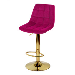 Стул барный «Дижон» с мягким сиденьем (хромированный каркас)