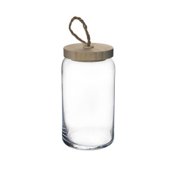 БАНКА с крышкой бамбук 1130мл Вуди [43593/b]