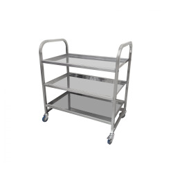Тележка сервировочная Luxstahl нерж. 3 уровня
