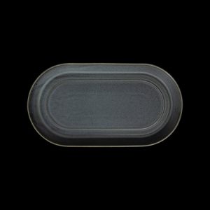 БЛЮДО овальное 11" 310х165мм, серый "Corone Urbano" [11012cem]