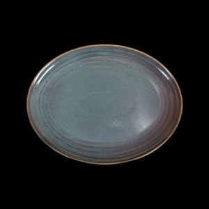 БЛЮДО овальное 10,75" 270х210мм, сине-коричневый "Corone Terra" [11039]