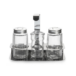 НАБОР для специй 3пр.(соль,перец,зубоч) нерж, крюк ''Luxstahl''[KH-323]