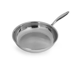 СКОВОРОДА с рифленым дном d=280/60 нерж., ИНДУКЦИЯ, LUXSTAHL