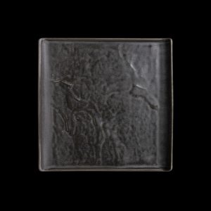 БЛЮДО квадратное с бортами 8,7" 220х220мм, серый "Corone Urbano" [10967cem]