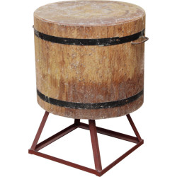 КОЛОДА РАЗРУБОЧНАЯ d=50-62см h=65-70см+30см сварная подставка усил. дуб