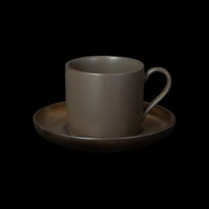 ЧАЙНАЯ ПАРА 230мл, медный/серый "Corone Luminare" [HS027532/HS027533]