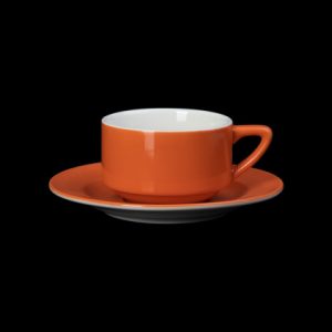 КОФЕЙНАЯ ПАРА 190мл, оранжевый "Corone Gusto" [7921/7922]