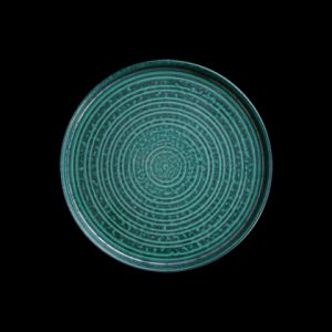 ТАРЕЛКА с бортом 8'' 220мм, зеленый [004565-7]