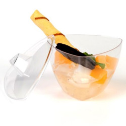 Фуршетный пластик с крышкой 82х82х77 мм, 170 мл, 12 шт