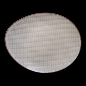 ТАРЕЛКА овальная 14" 355х285мм, бежевый ''Corone Alveare'' [HS179438]