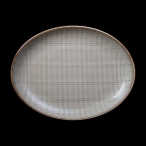 БЛЮДО овальное 12,5" 315х240мм, бежевый ''Corone Alveare'' [HS179440]