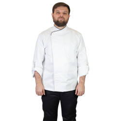 КУРТКА ШЕФ-ПОВАРА белая рукав длинный спинка сетка[00013 р.48]