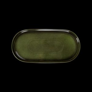 БЛЮДО овальное 14" 360х180мм, зеленый "Corone Cocorita" [XSY3739]