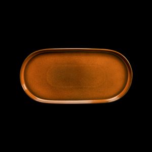 БЛЮДО овальное 14" 360х180мм, оранжевый "Corone Cocorita" [TTSY1326]