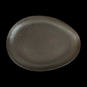 ТАРЕЛКА овальная 10,5" 275х205мм, серый "Corone Luminare" [HS103060]