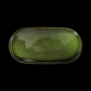 БЛЮДО овальное 16" 410х205мм, зеленый "Corone Cocorita" [TTSY1319]