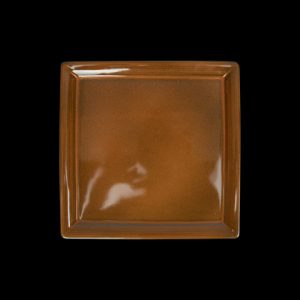 ТАРЕЛКА квадратная с бортами 10'' 265мм, оранжевый "Corone Cocorita" [XSY2259]