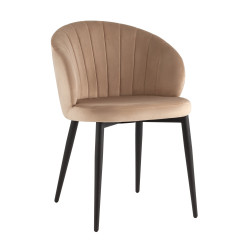 Стул-полукресло «Ливаро» с мягким сиденьем (окрашенный каркас)