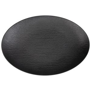 БЛЮДО овальное 16'' 400х310мм, черный "Corone Grafica" [XSY3945]