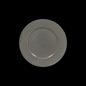 ТАРЕЛКА мелкая с бортами 8,25" 210мм, серый "Corone Nori" [LQ-QK15290-GRY]