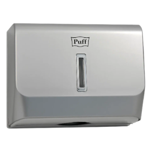 Диспенсер бумажных полотенец Puff-5130S, хром, с замком, ABS-пластик (1402.003)