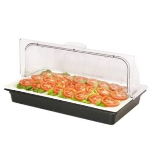 Поднос для выкладки 53*32,5*24,5 см фарфор с пласт. крышкой + 2 емкости с хладогеном   [95001274]