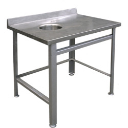 СТОЛ пристенный для сбора отходов СППол 9/6 к (левый)